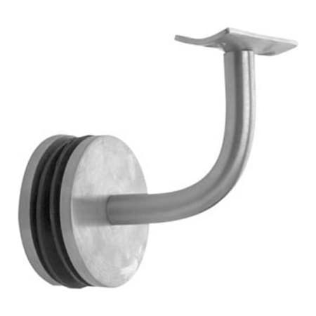 Lavi Industries Lavi Industries, Glass Mount Handrail, for 2" Tubing, Satin Stainless Steel 44-304/2